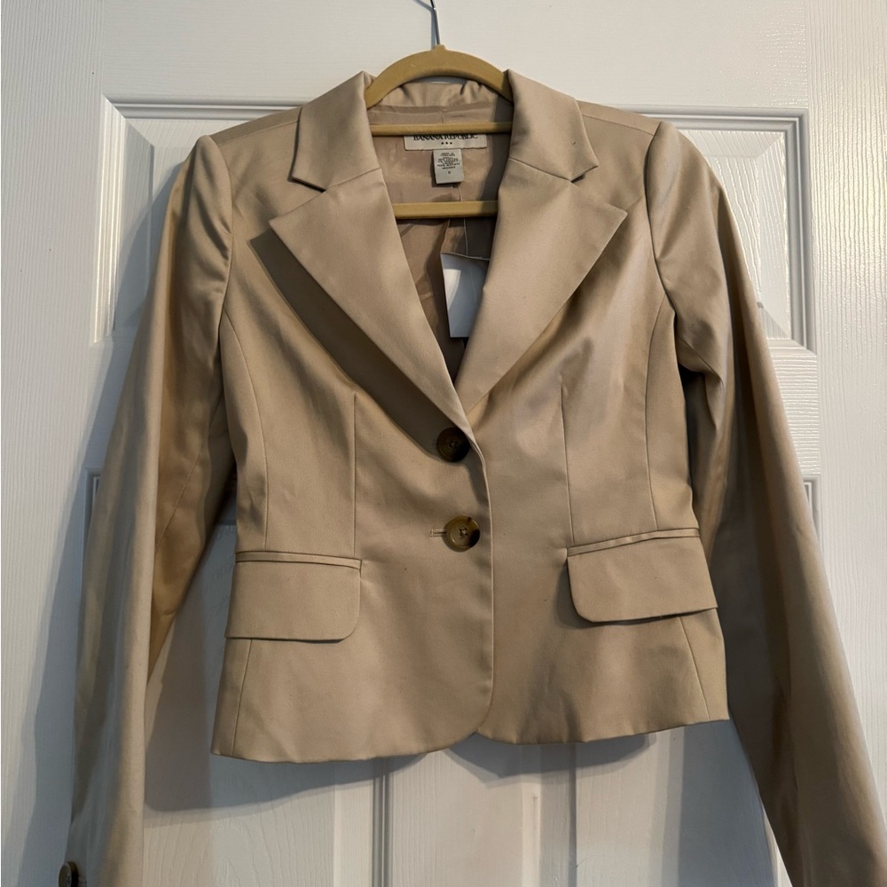 Banana Republic Size 0, Women's Tan Blazer